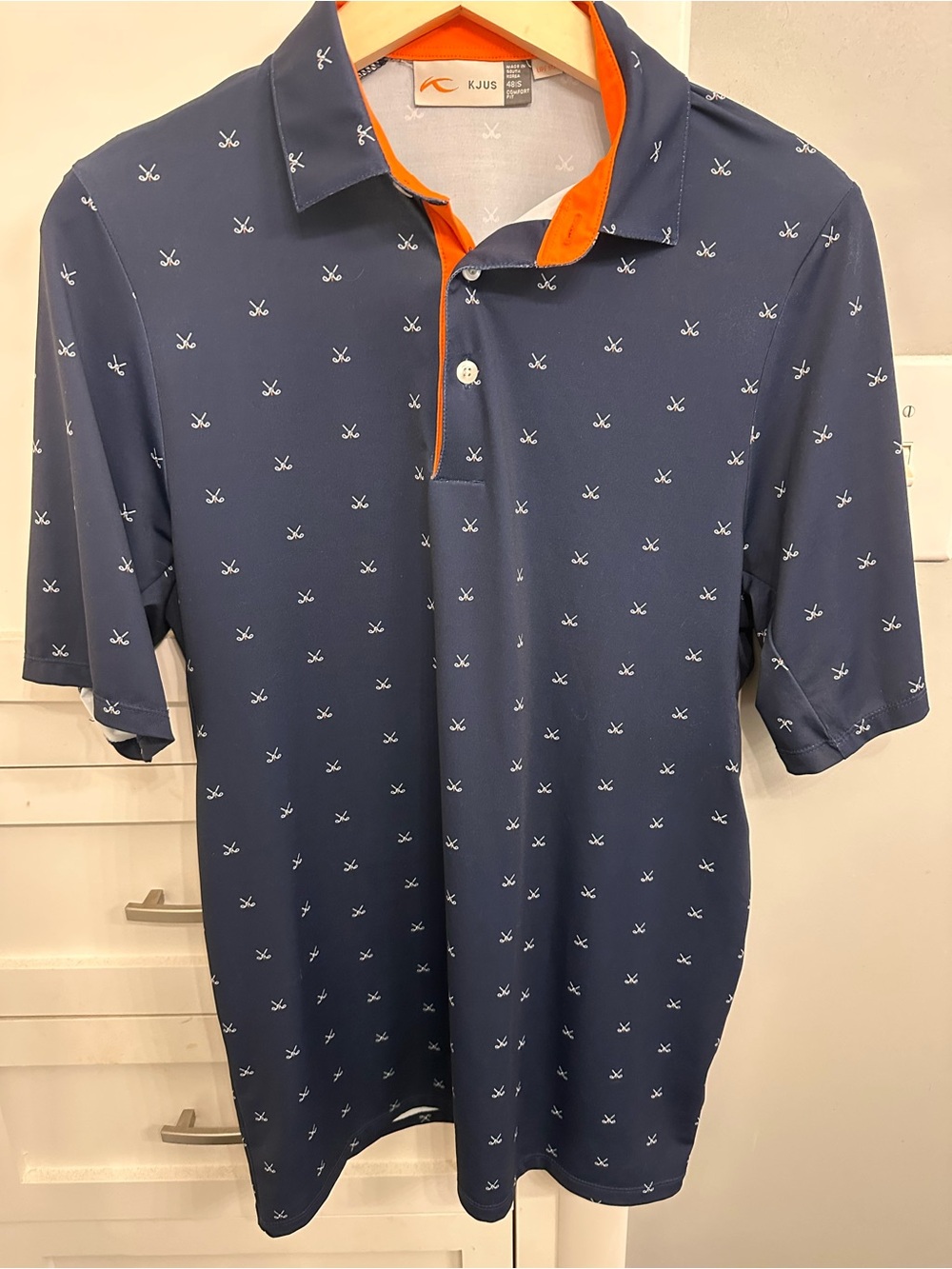 Kjus Golf Shirt S Polo 49 Comfort fit UPF 50+ small